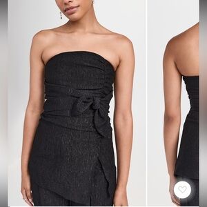 GANNI
Viscose Stretch Crepe Strapless Top size 38 euc